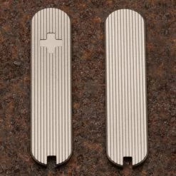 Daily Customs Pinstripes Titanium Plus Handles For 58.2 Mm Swiss Army Knives