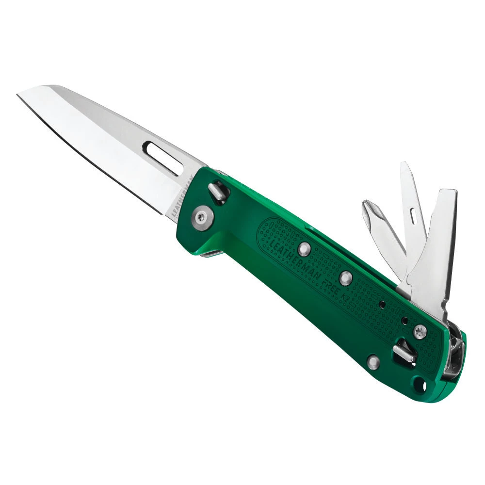 Leatherman FREE K2 Multipurpose Knife, Evergreen