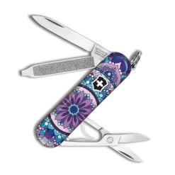 Victorinox Purple Mandala Classic SD Designer Swiss Army Knife