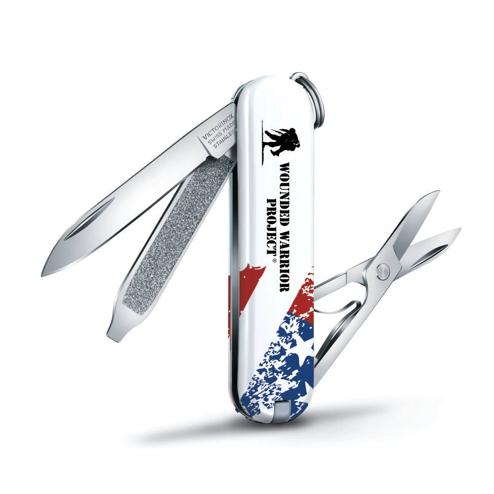 Victorinox Wounded Warrior Project Speckled American Flag Classic SD Swiss Army Knife