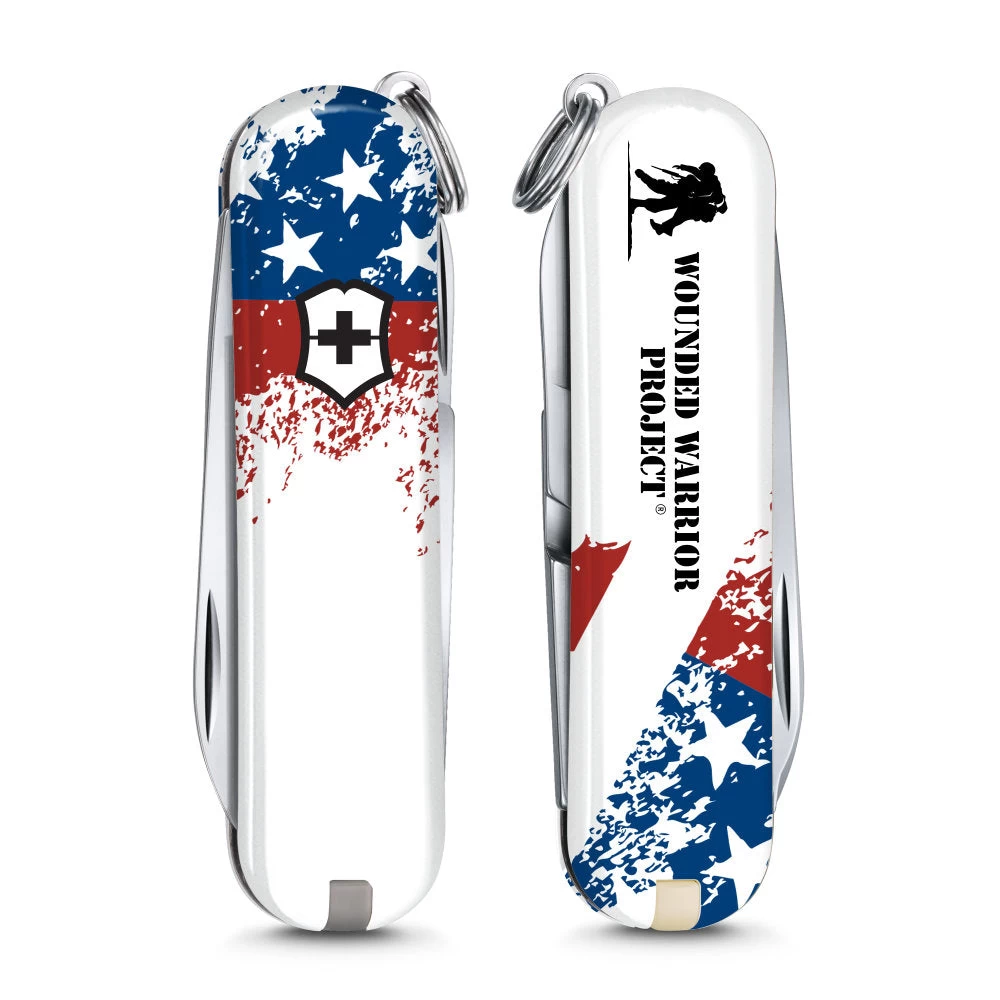 Victorinox Wounded Warrior Project Speckled American Flag Classic SD Swiss Army Knife - Image 2