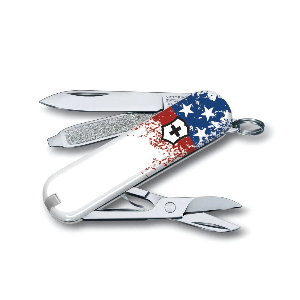 Victorinox Wounded Warrior Project Speckled American Flag Classic SD Swiss Army Knife - Image 3
