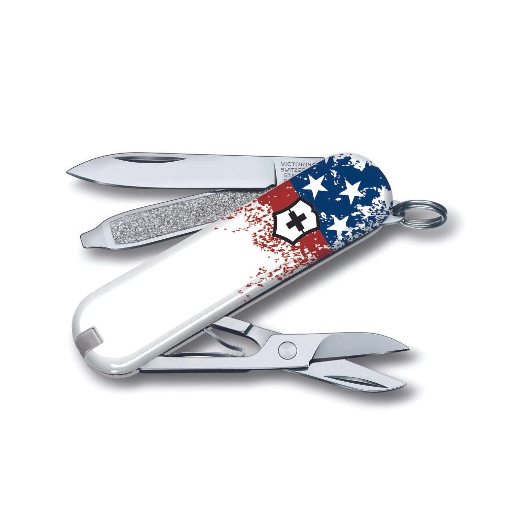 Victorinox Wounded Warrior Project Speckled American Flag Classic SD Swiss Army Knife - Image 4