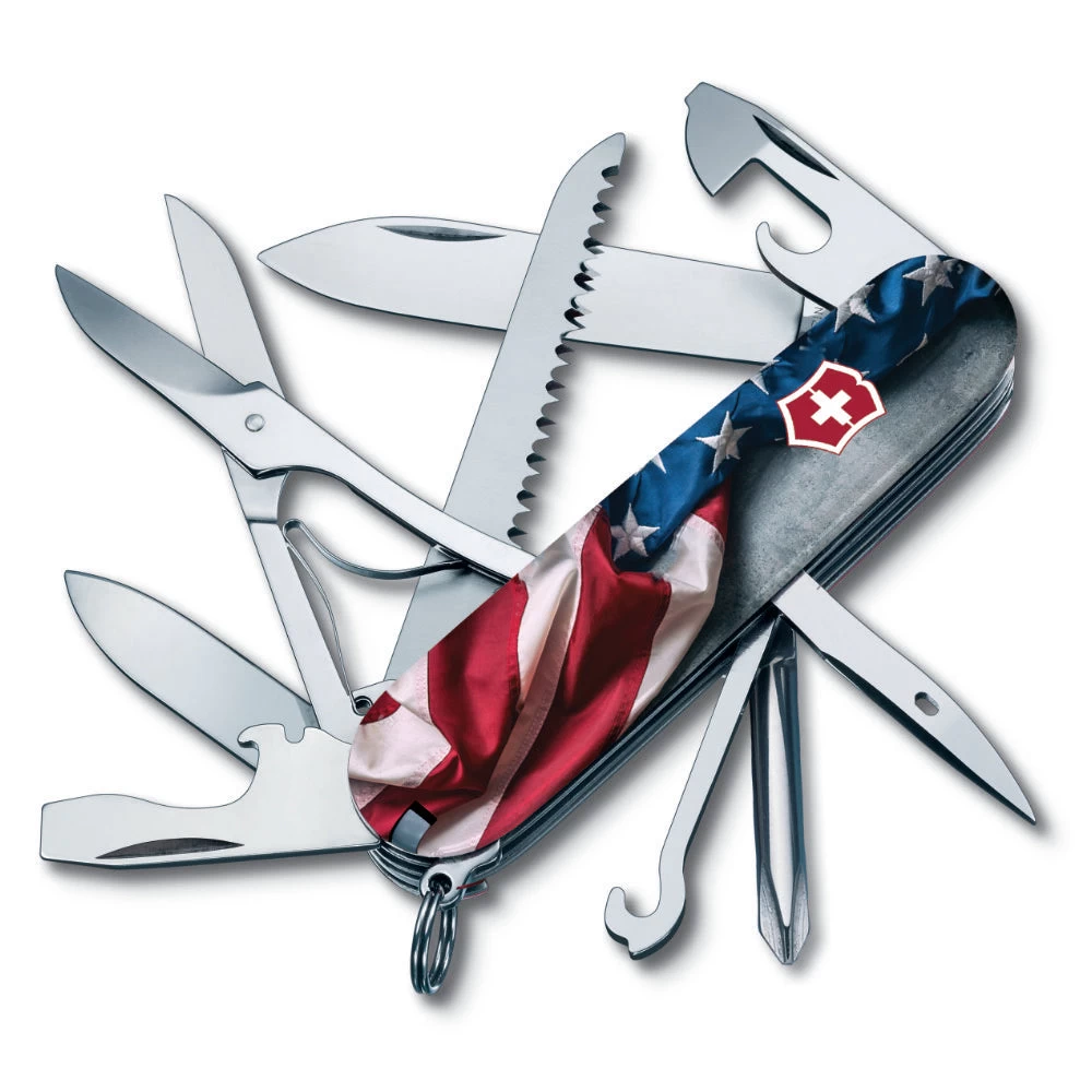 Victorinox Wounded Warrior Project American Flag Fieldmaster Swiss Army Knife - Image 3