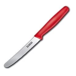 Victorinox Classic 4.5" Serrated Tomato/Bagel Knife - Red