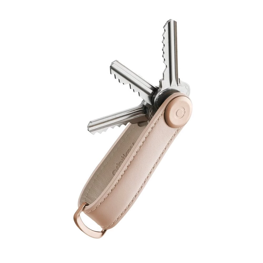 Orbitkey 2.0 Rose Gold Leather Keychain - Image 5