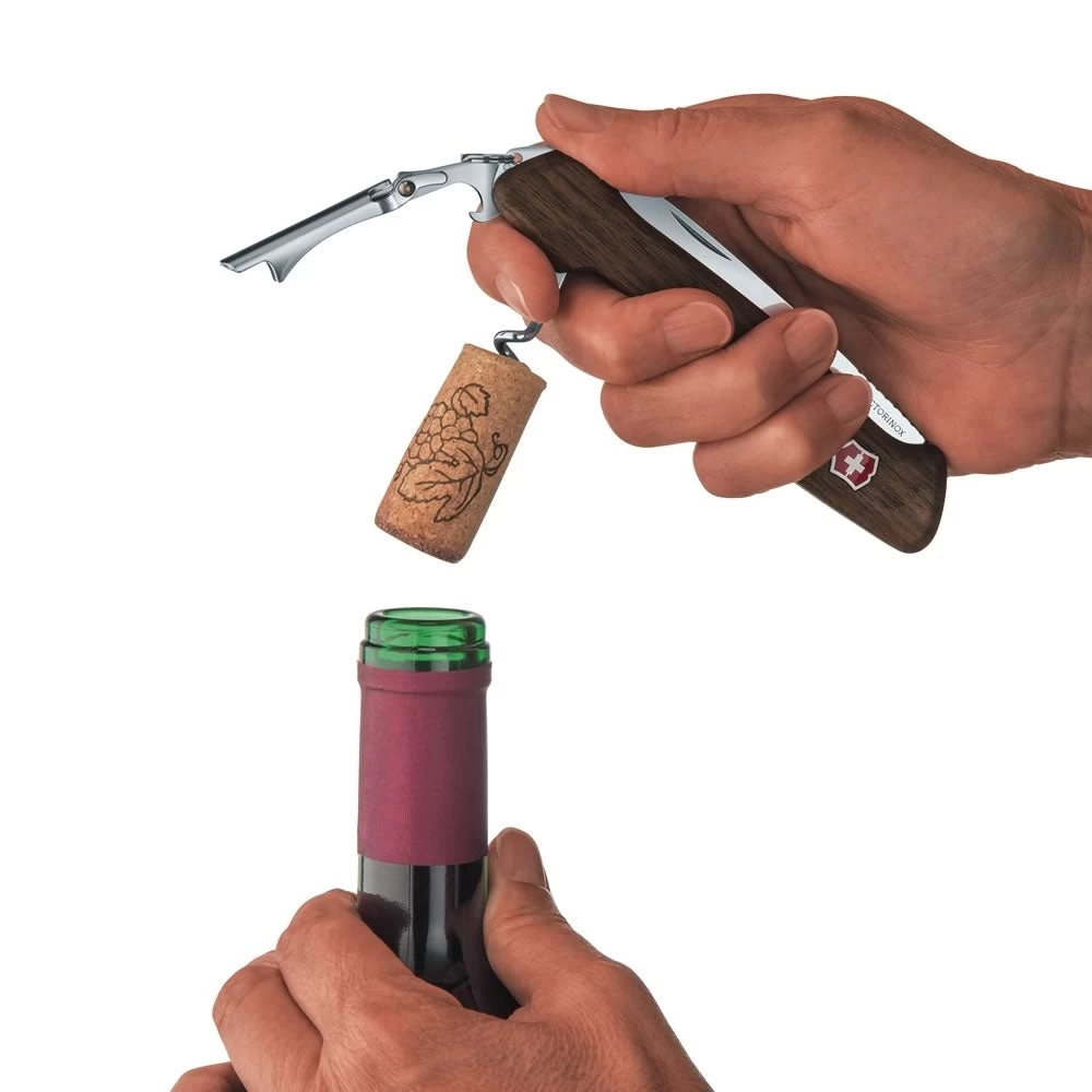 Victorinox Walnut Wine Master With Leather Pouch - Image 5