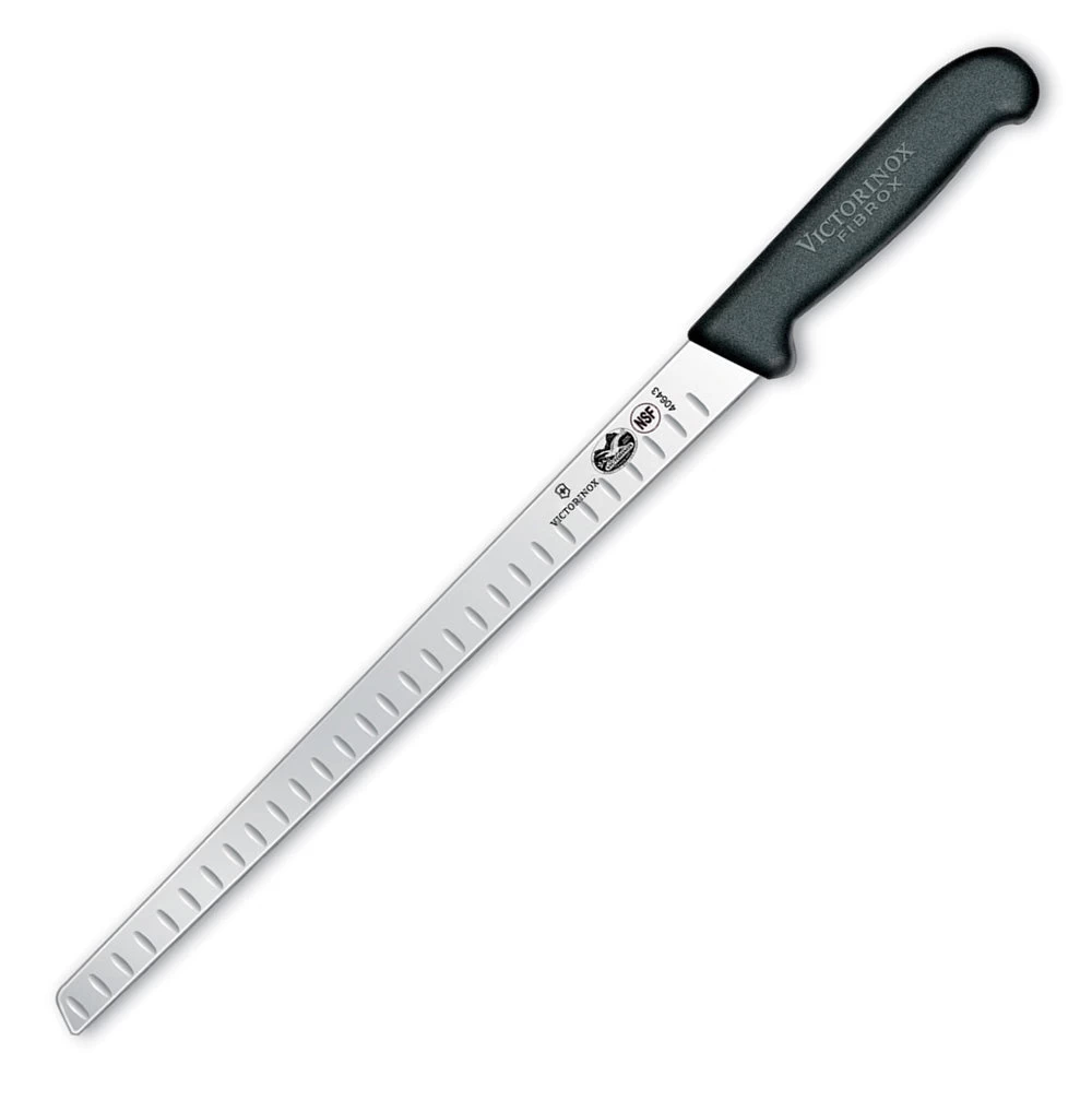 Fibrox Pro 12" Flexible Granton Edge Slicing Knife By Victorinox