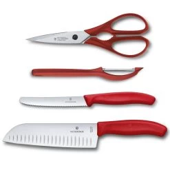 Victorinox Swiss Classic Red 4-Piece Kitchen Set