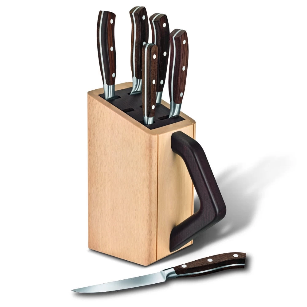 Victorinox Grand Maitre Wood 6-Piece Knife Block Set - Image 2