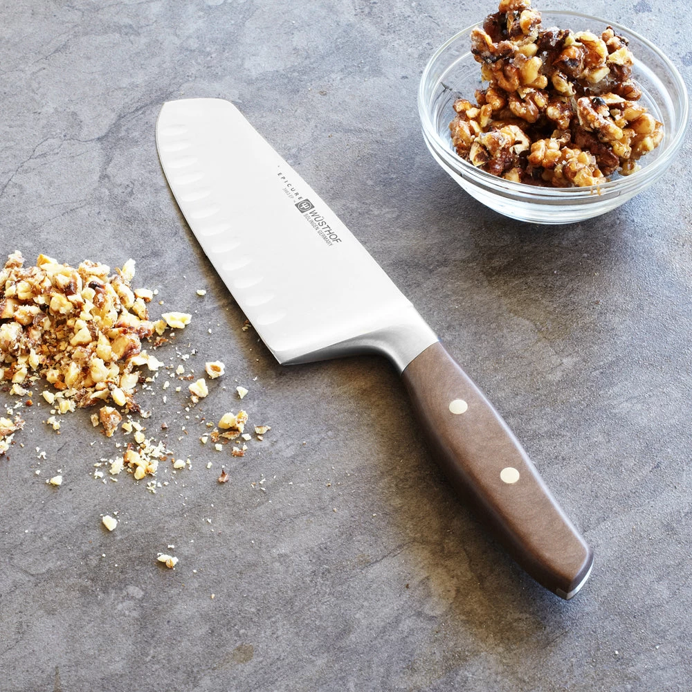 Wusthof Epicure 7" Hollow Edge Santoku Knife - Image 2